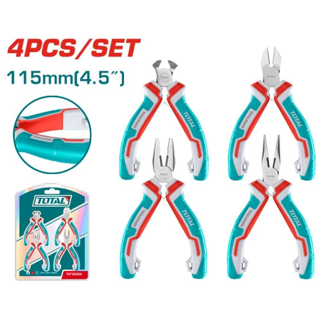 Kit Set Juego De Mini Alicate 4 Piezas Total Tht1k0404 1
