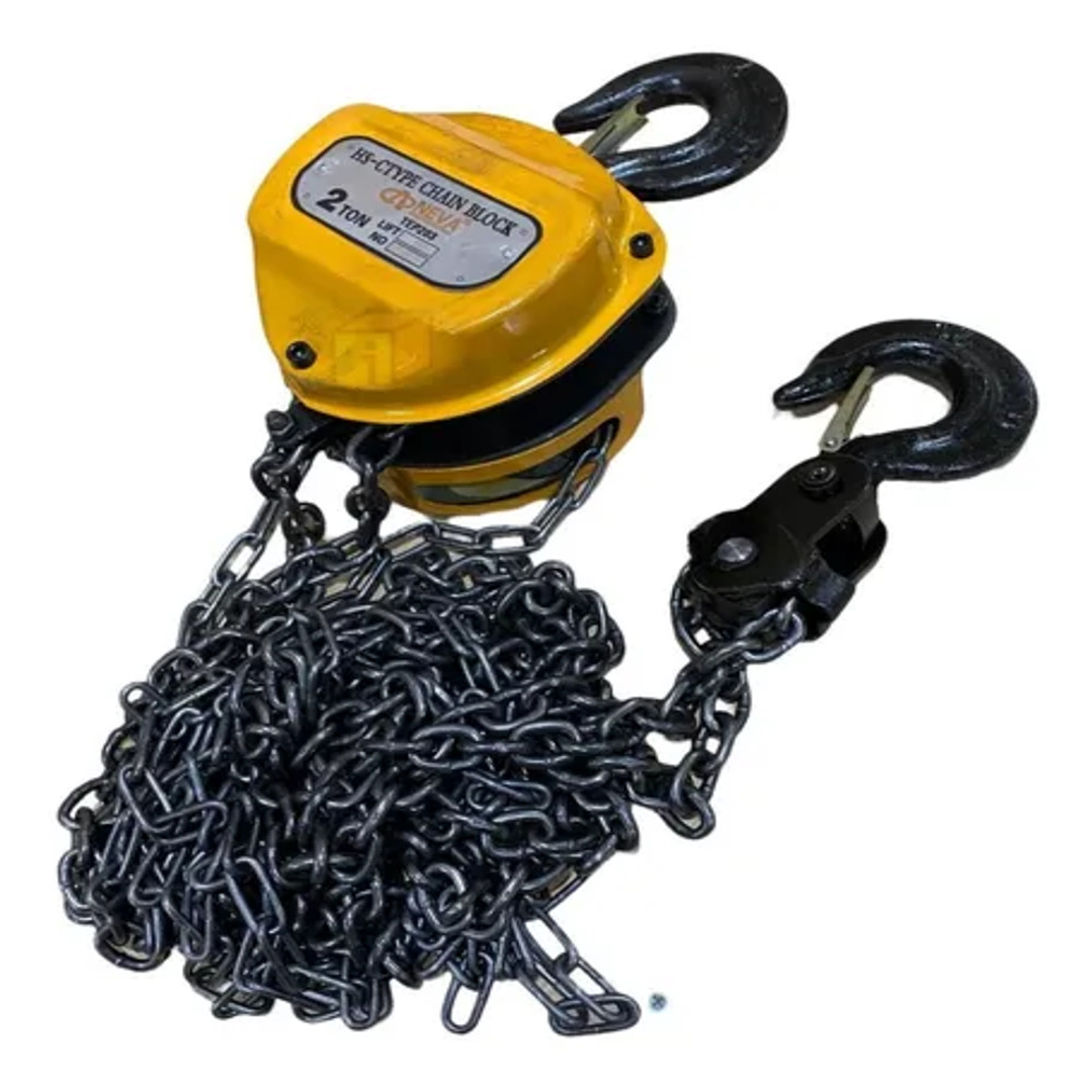 TECLE MANUAL 2 TON AMARILLO NEVA 1