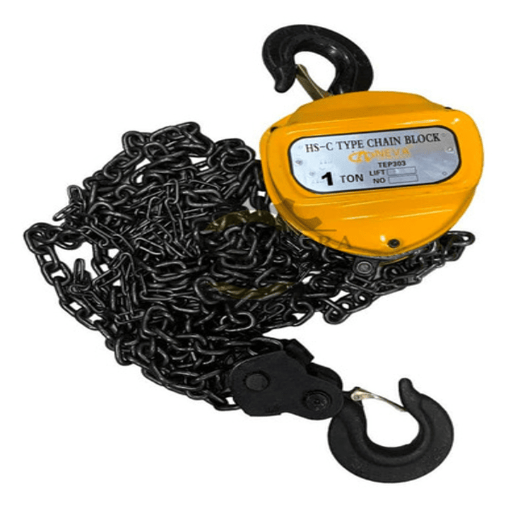 TECLE MANUAL 1 TON AMARILLO NEVA 1