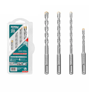 Kit Juego De Brocas Sds-plus 4 Piezas Total Tacsd1945