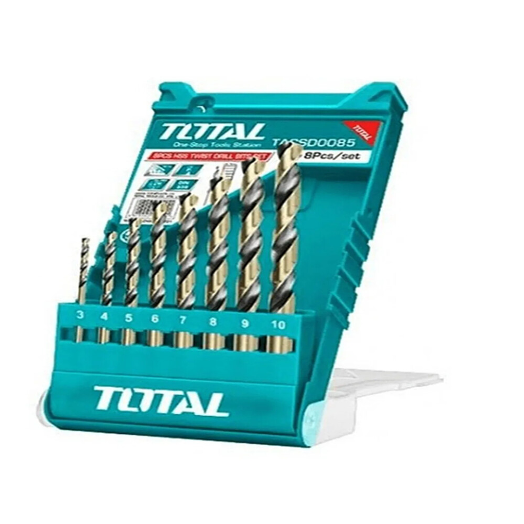 Set Juego Brocas Para Metal 8 Piezas Total Tacsd0085 1