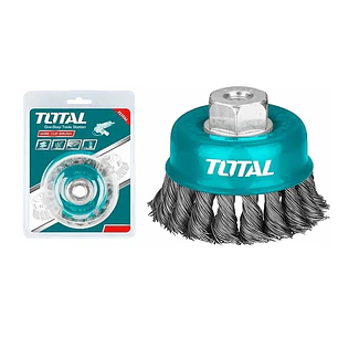 Escobilla De Copa Trenzada Torcida 125mm Esmeril Total