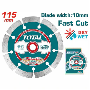 DISCO DIAMANTADO 115MM SECO TOTAL 
