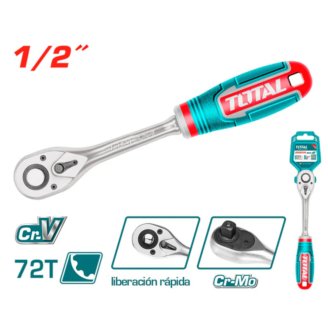 Llave Chicharra Cuadrante 1/2 Pulgadas Total Tht106126 1