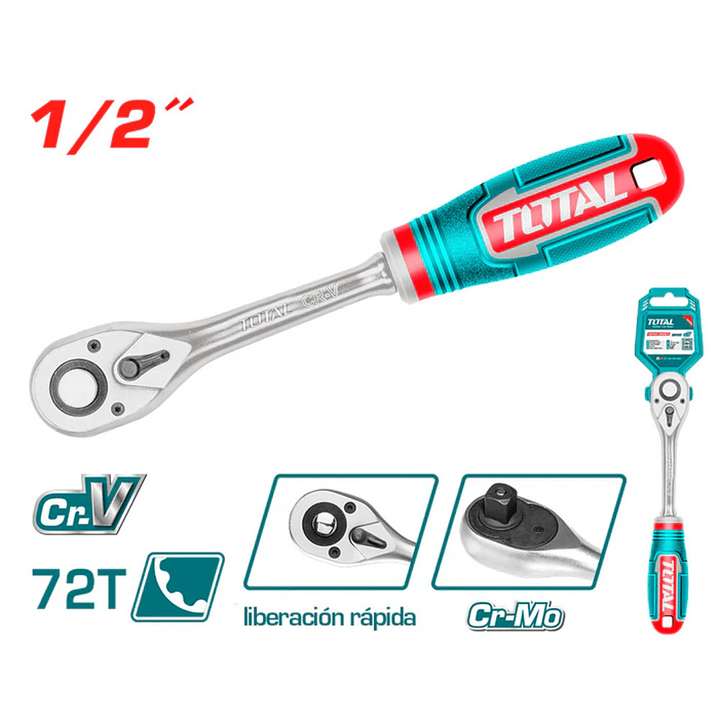 Llave Chicharra Cuadrante 1/2 Pulgadas Total Tht106126 1