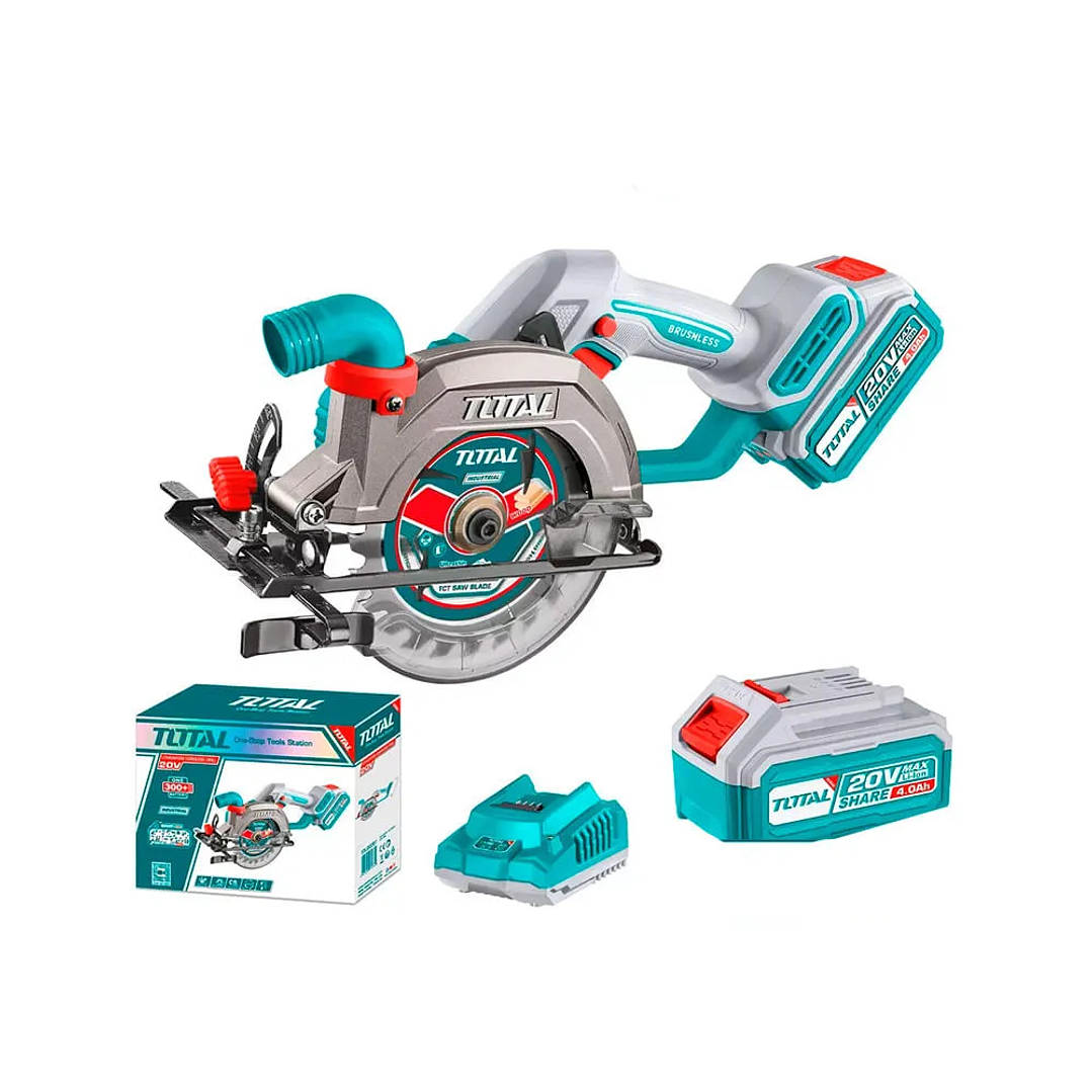 SIERRA CIRCULAR 5-1/2 140MM INALAMBRICO TOTAL + 1BAT+CARGADOR 1