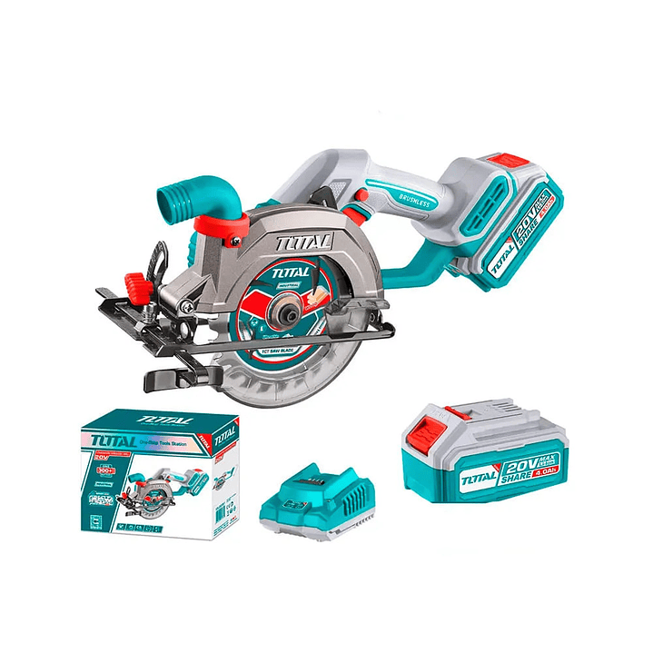 SIERRA CIRCULAR 5-1/2 140MM INALAMBRICO TOTAL + 1BAT+CARGADOR 1