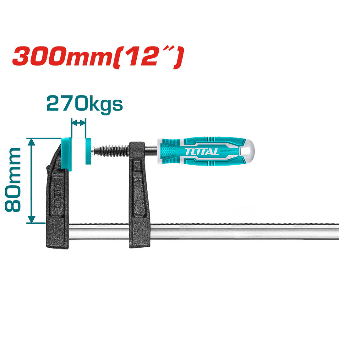 Prensa F Sargento Carpintero 80 X 300 Mm Total Tht1320801 1