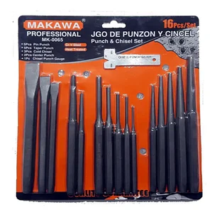 JUG PUNZONES CINCEL X16 PCS MAKAWA