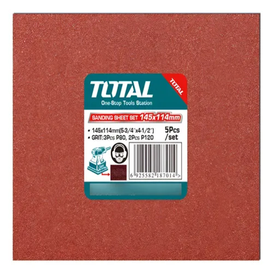 LIJA PARA LIJADORA 145X114MM POR 5PCS TOTAL 1