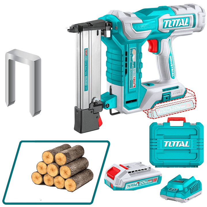 GRAPADORA INALAMBRICA K10-40MM 20V CARG + BAT TOTAL 1