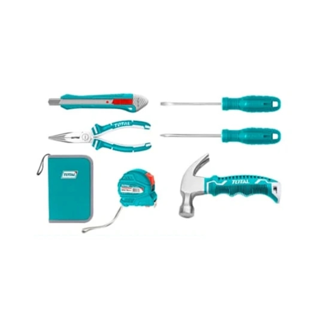 Kit Juego Herramientas Manuales 6 Piezas En Estuche Total 1
