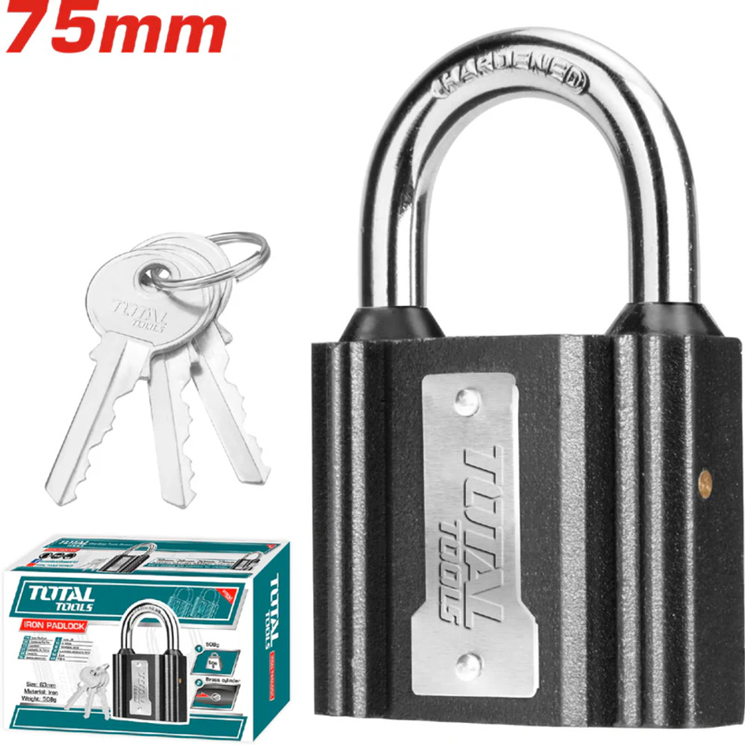 Candado De Seguridad 75 Mm Con 3 Llaves Total Tlk31751 1