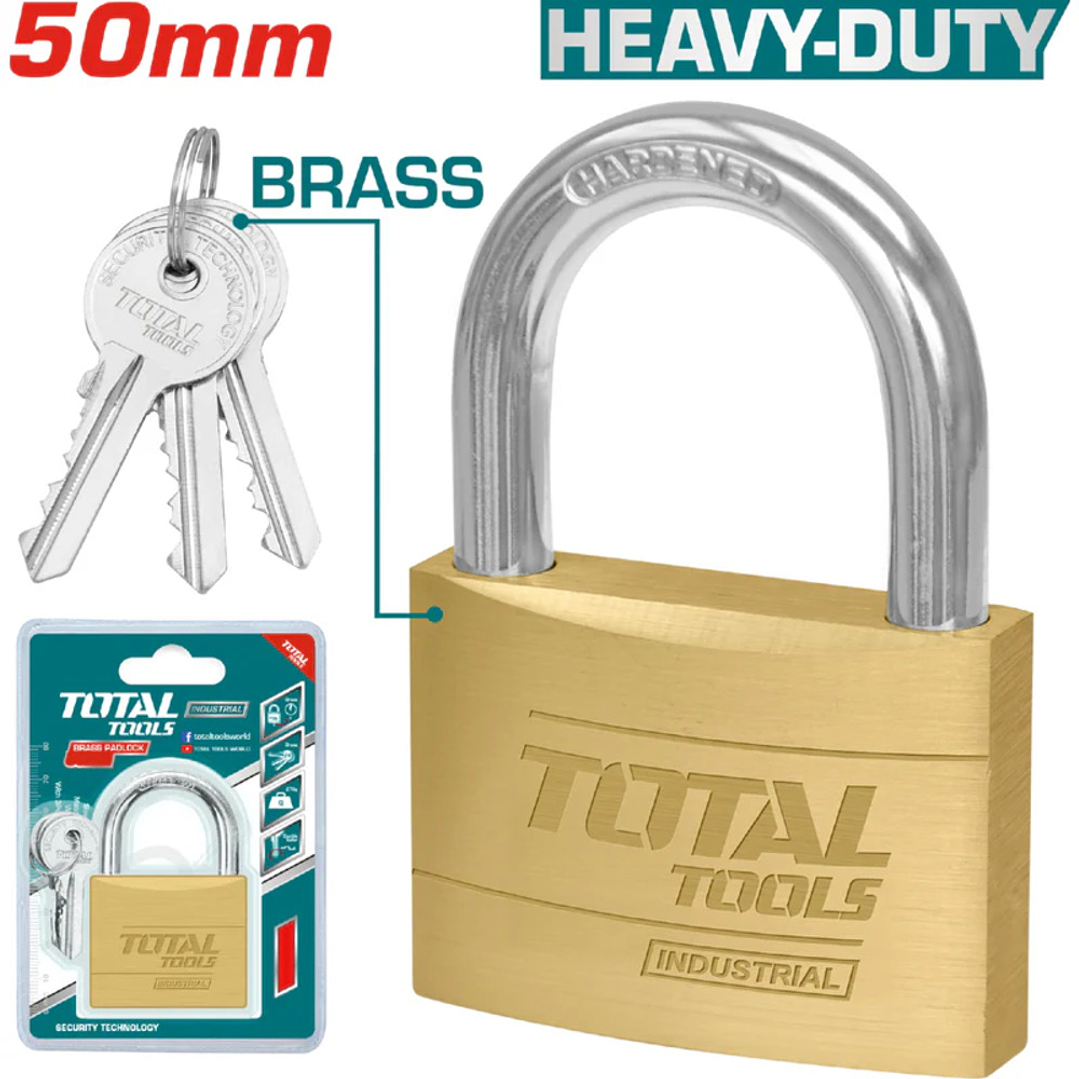 Candado Seguridad De Bronce 50mm Total Tlk32502 1