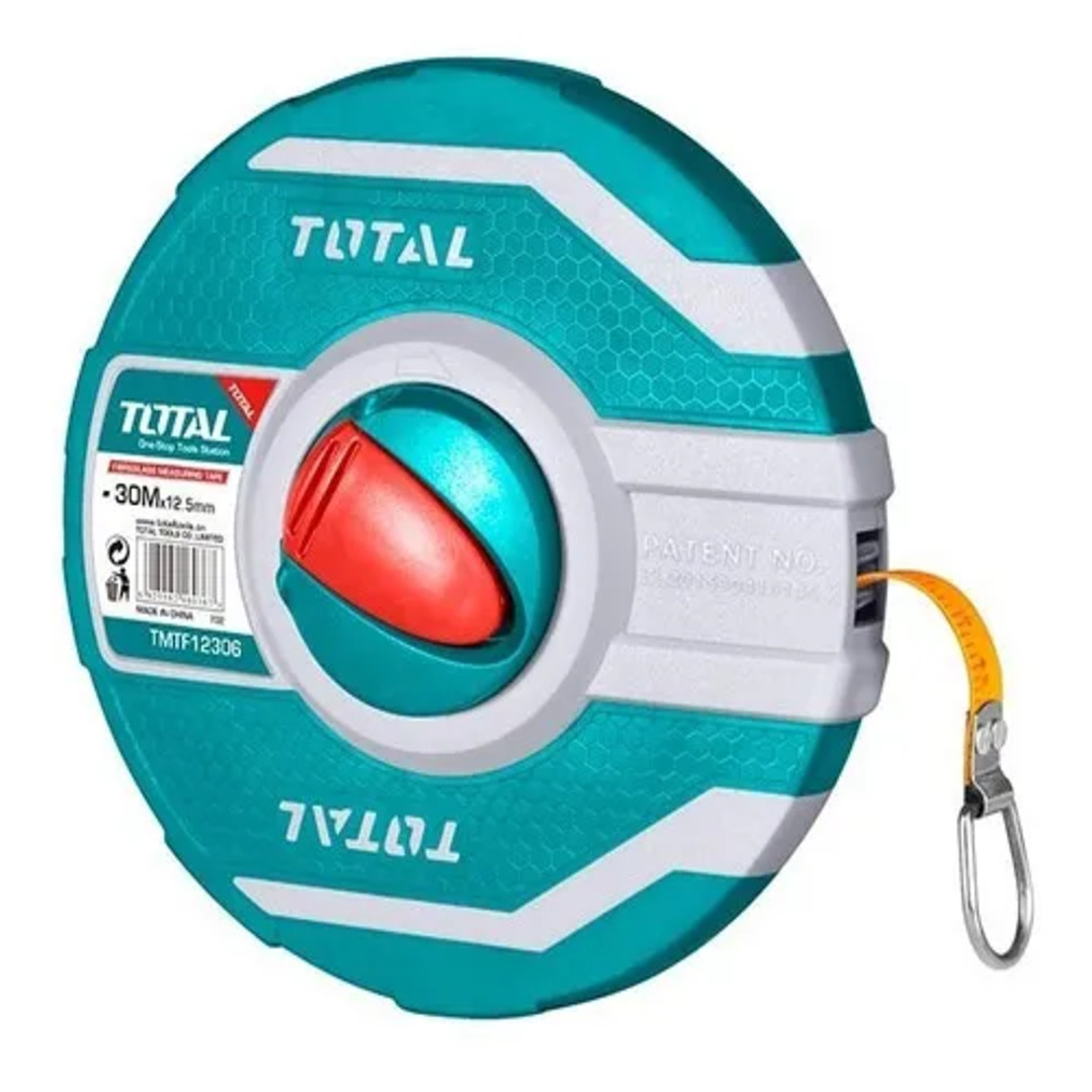 HUINCHA DE MEDIR FIBRA DE VIDRIO 30MTS TOTAL 1