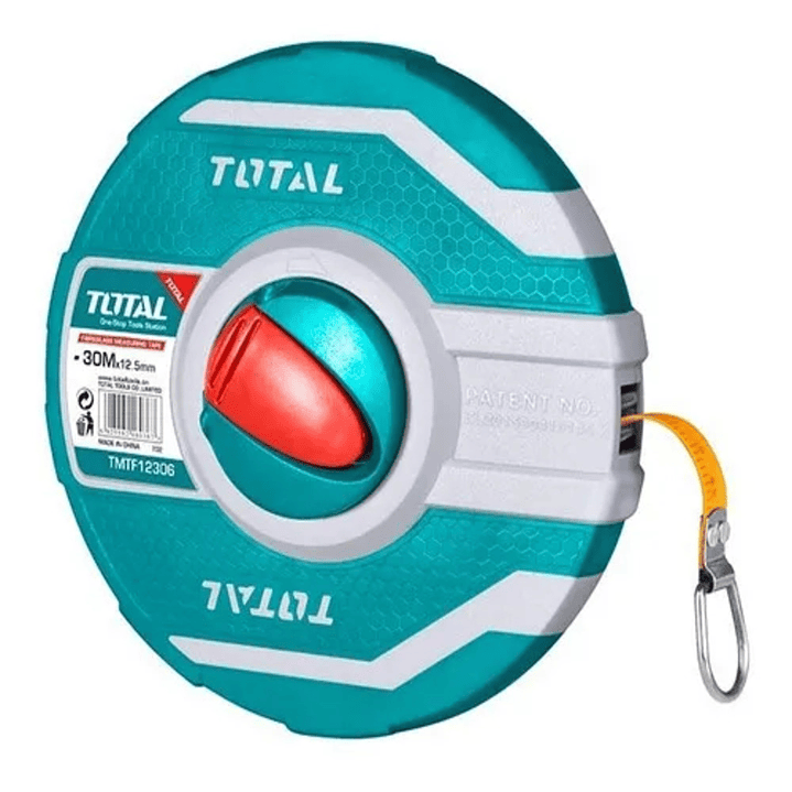 HUINCHA DE MEDIR FIBRA DE VIDRIO 30MTS TOTAL 1