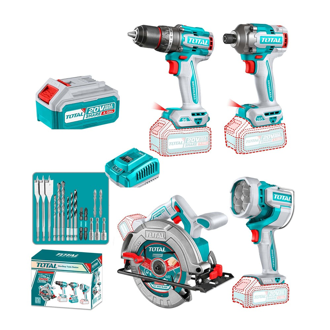 KIT TALADRO + ATORNILLADOR IMPAC + SIERRA CIRCULAR 1