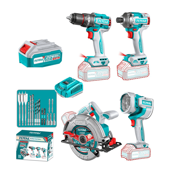 KIT TALADRO + ATORNILLADOR IMPAC + SIERRA CIRCULAR 1