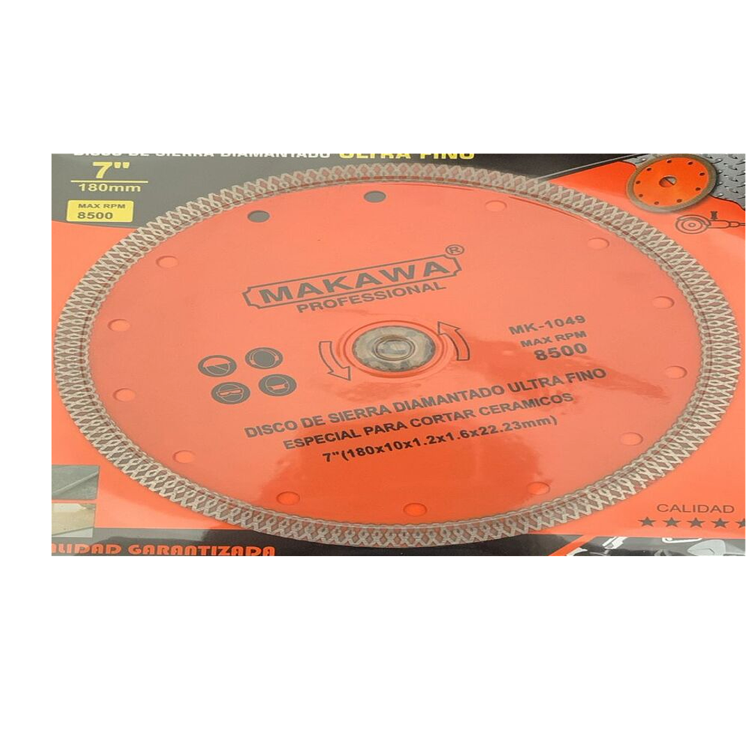 DISCO DIAMANTADO 180MM ULTRA FINO MAKAWA 1