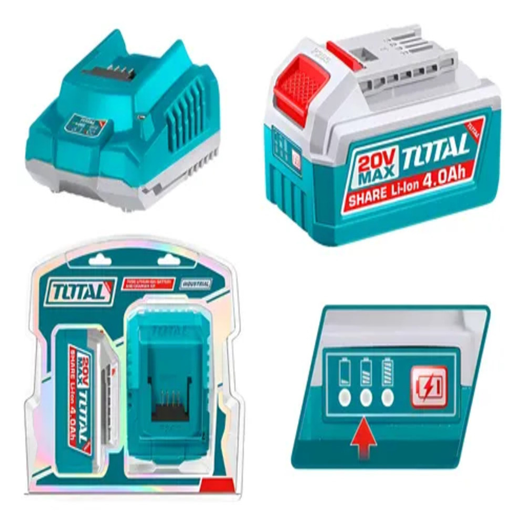 KIT DE BATERIA Y CARGADOR 20V 4.0AH TOTAL 1