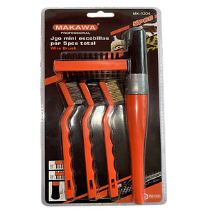 JGO MINI ESCOBILLAS POR 5PCS MAKAWA