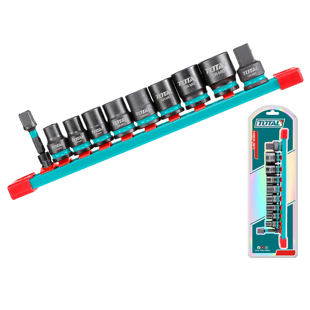 Juego de Dados de impacto de 10 Piezas 3/8