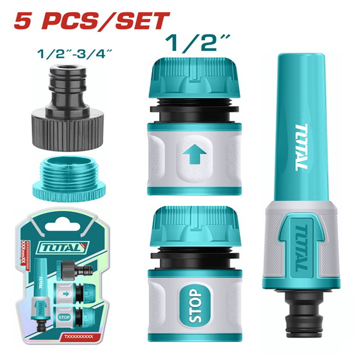 Set de conectores rapidos 5 Piezas Total 1