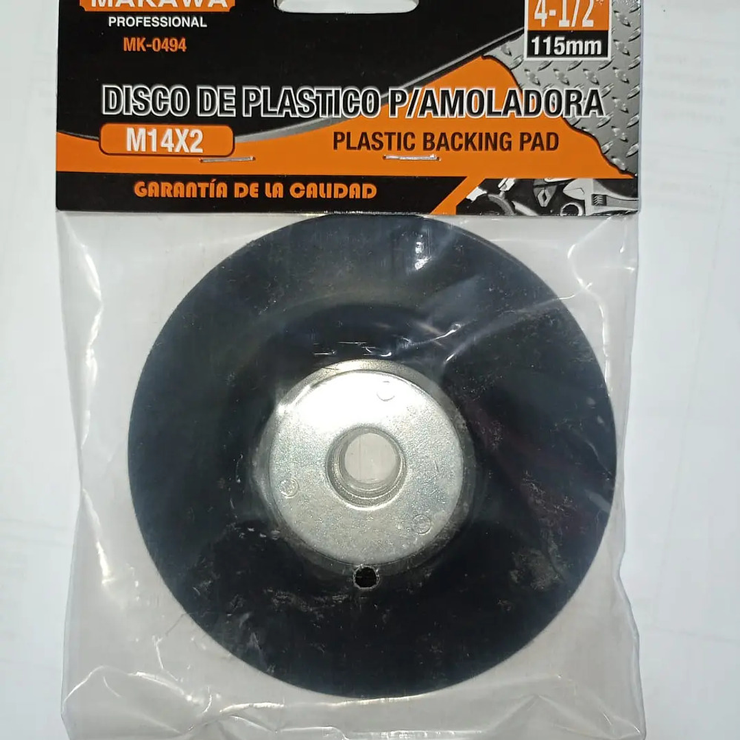 DISCO PLASTICO 4.5 PARA AMOLADORA MAKAWA 1