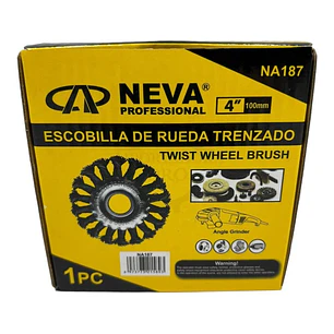 ESCOBILLA RUEDA 4 TRENZADO NEVA