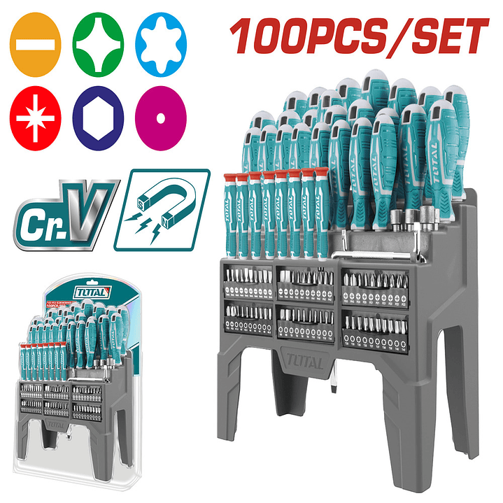 JGO DESTORNILLADOR POR 100PCS TOTAL 1