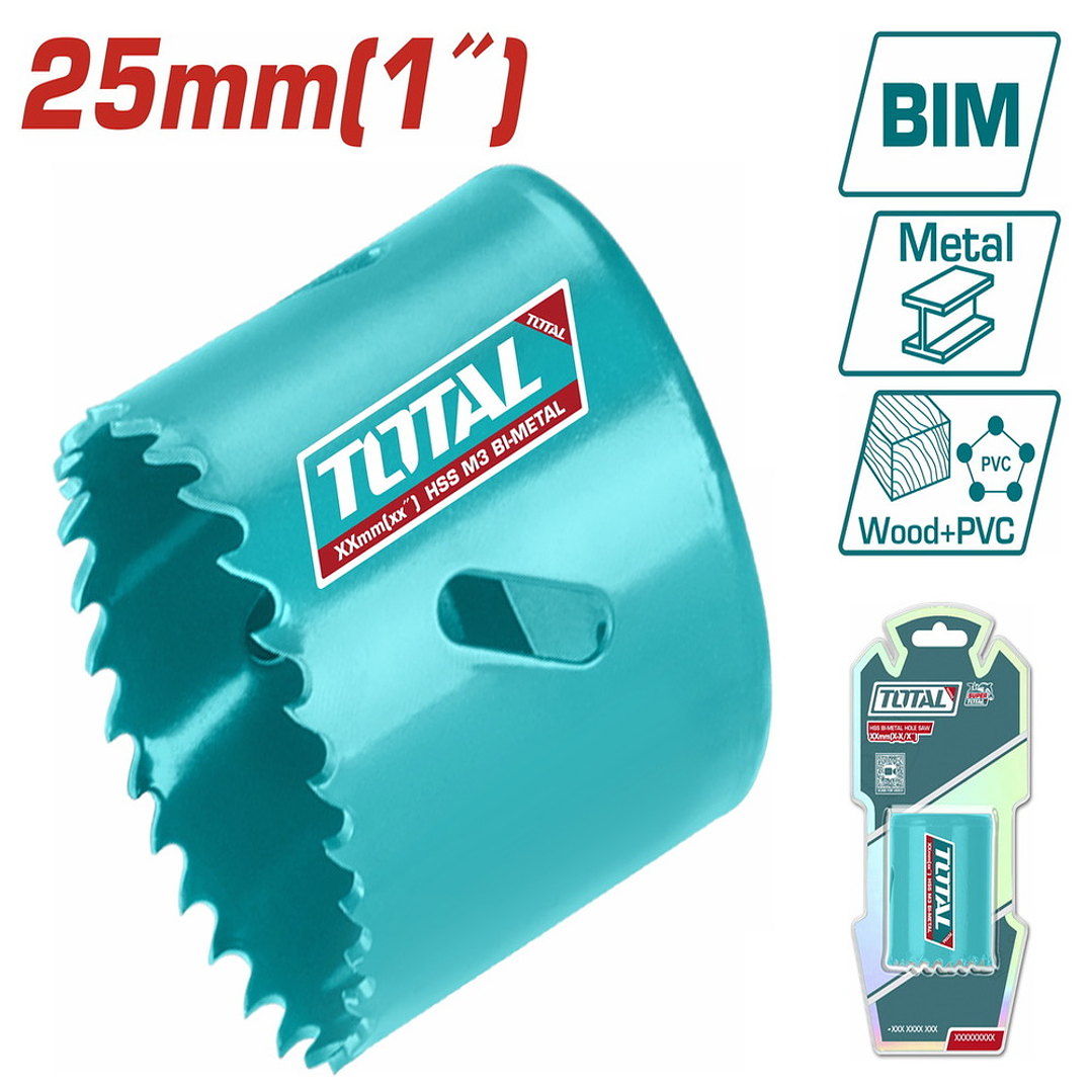 SIERRA COPA PARA METAL 25MM TOTAL 1