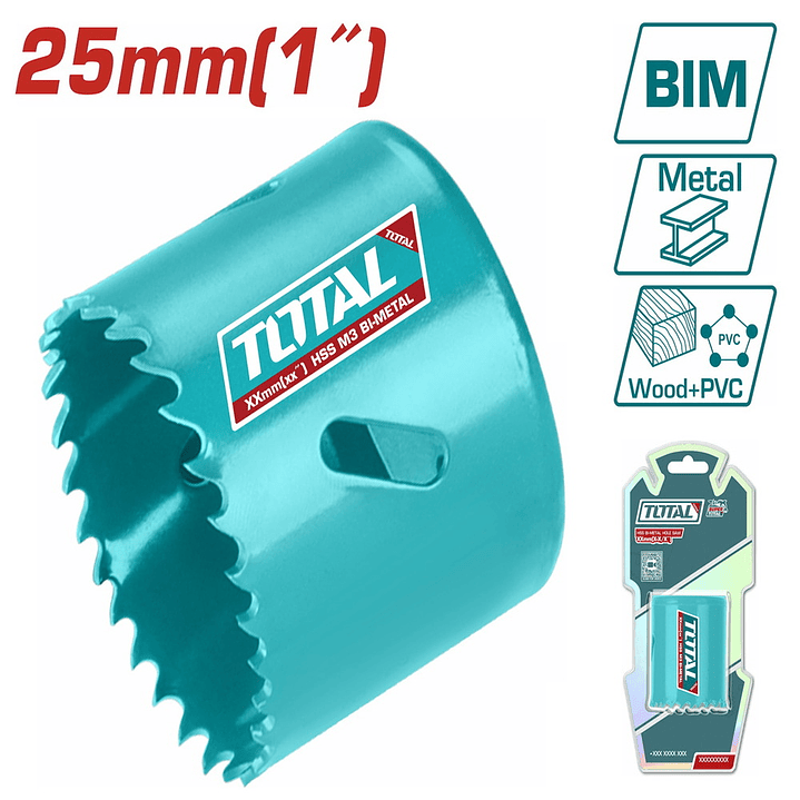 SIERRA COPA PARA METAL 25MM TOTAL 1