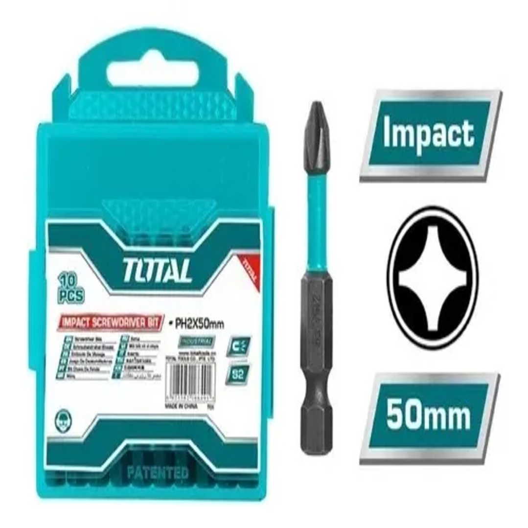 JGO PUNTAS MAGNET IMPACT 10PCS PH2 50MM 1