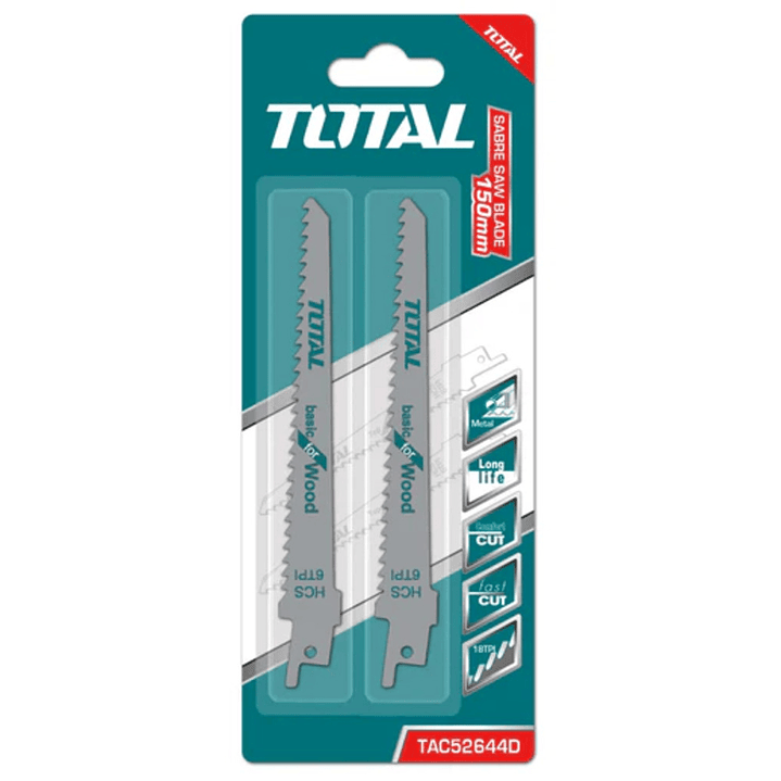 JGO HOJA SIERRA SABLE POR 2PCS PARA MADERA TOTAL 1