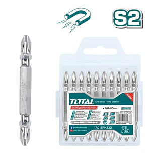 JGO PUNTA DESTORNILLADOR POR 10PCS PH2 65MM TOTAL