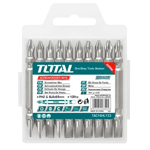 JGO PUNTA DESTORNILLADOR POR 10PCS PH2+SL 6.0, 65MM TOTAL
