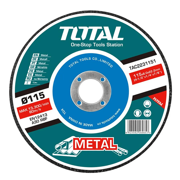 DISCO TRASLAPADO 115MM P40 TOTAL 1