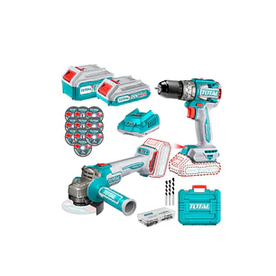 KIT TALADRO IMPACTO + ESMERIL INALAMBRICO 20V TOTAL