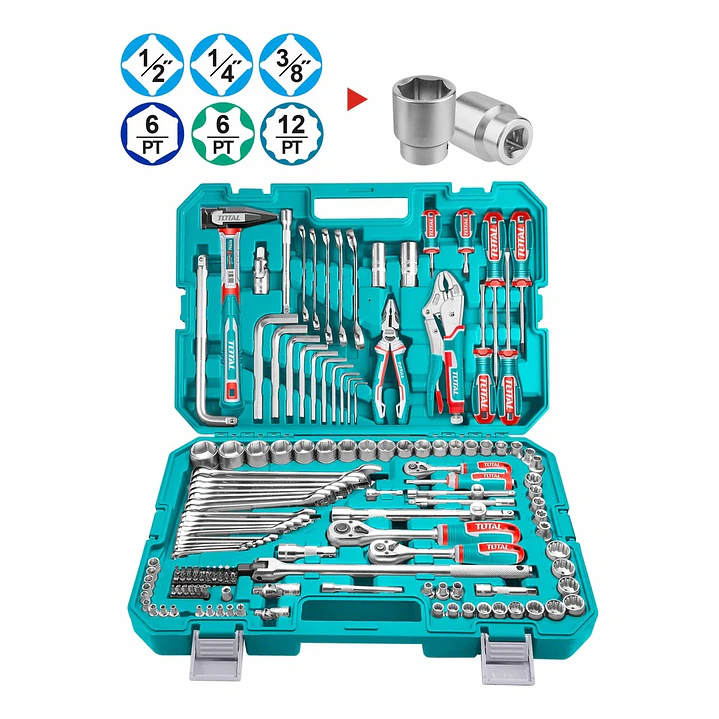 JGO HERRAMIENTAS POR 142PCS TOTAL 1