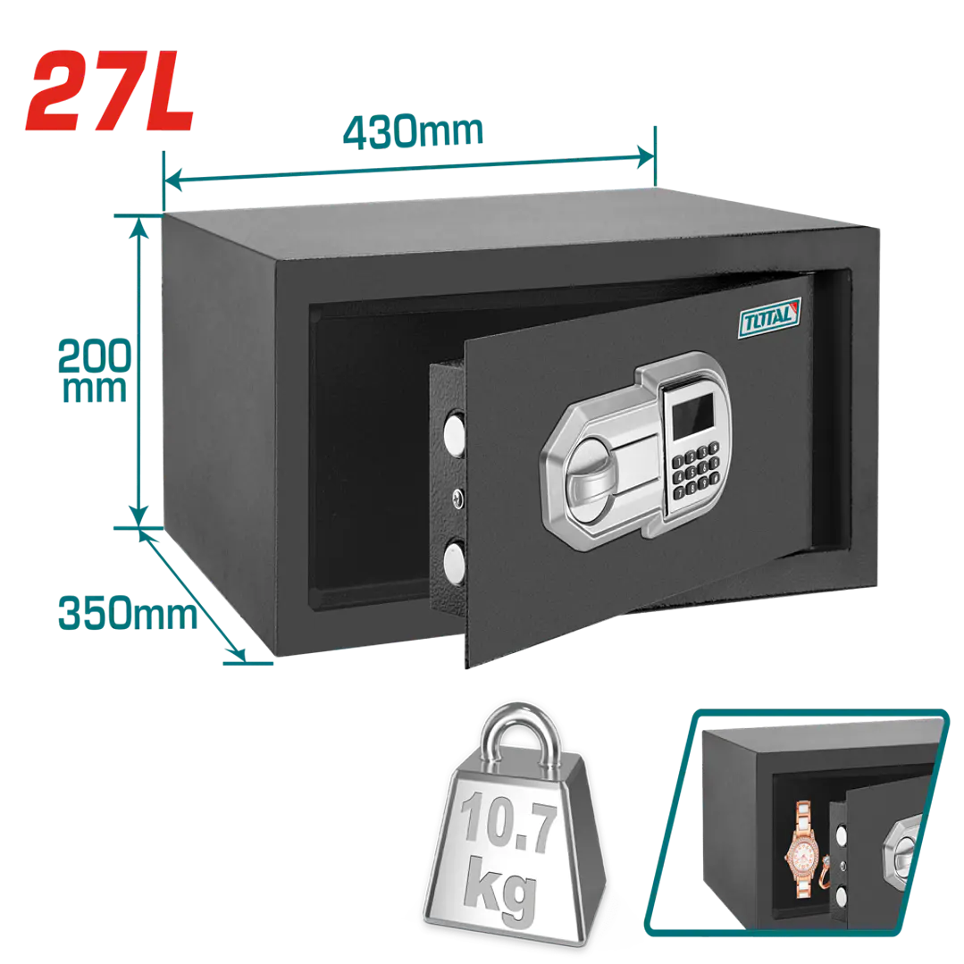  CAJA DE SEGURIDAD 27LTS TOTAL 1