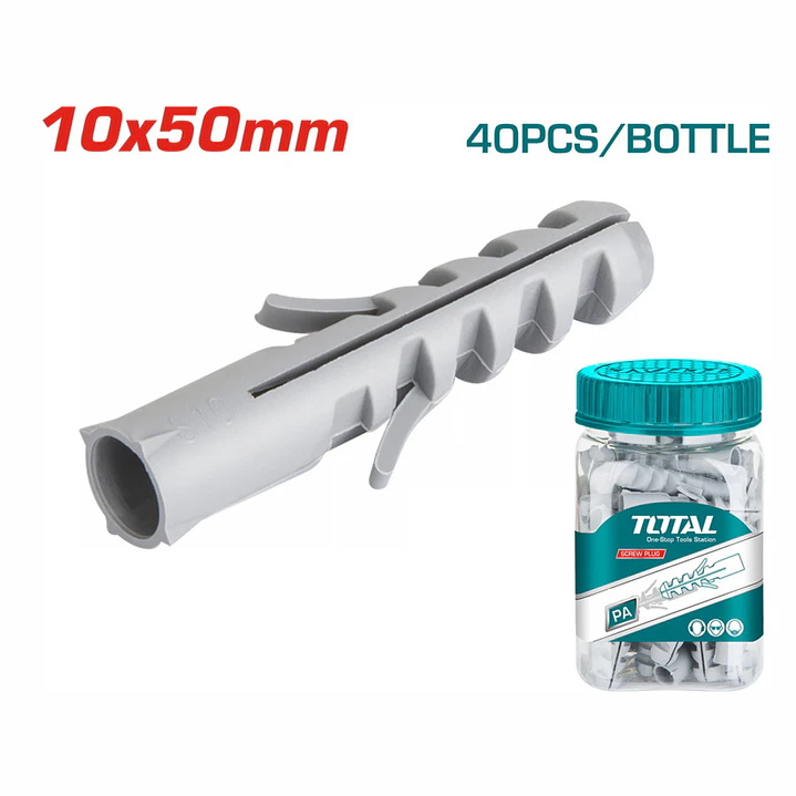 TARUGO PLASTICO POR 40PCS 10X50MM TOTAL 1