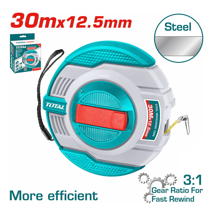 HUINCHA DE MEDIR 30MTS METALICO TOTAL 1