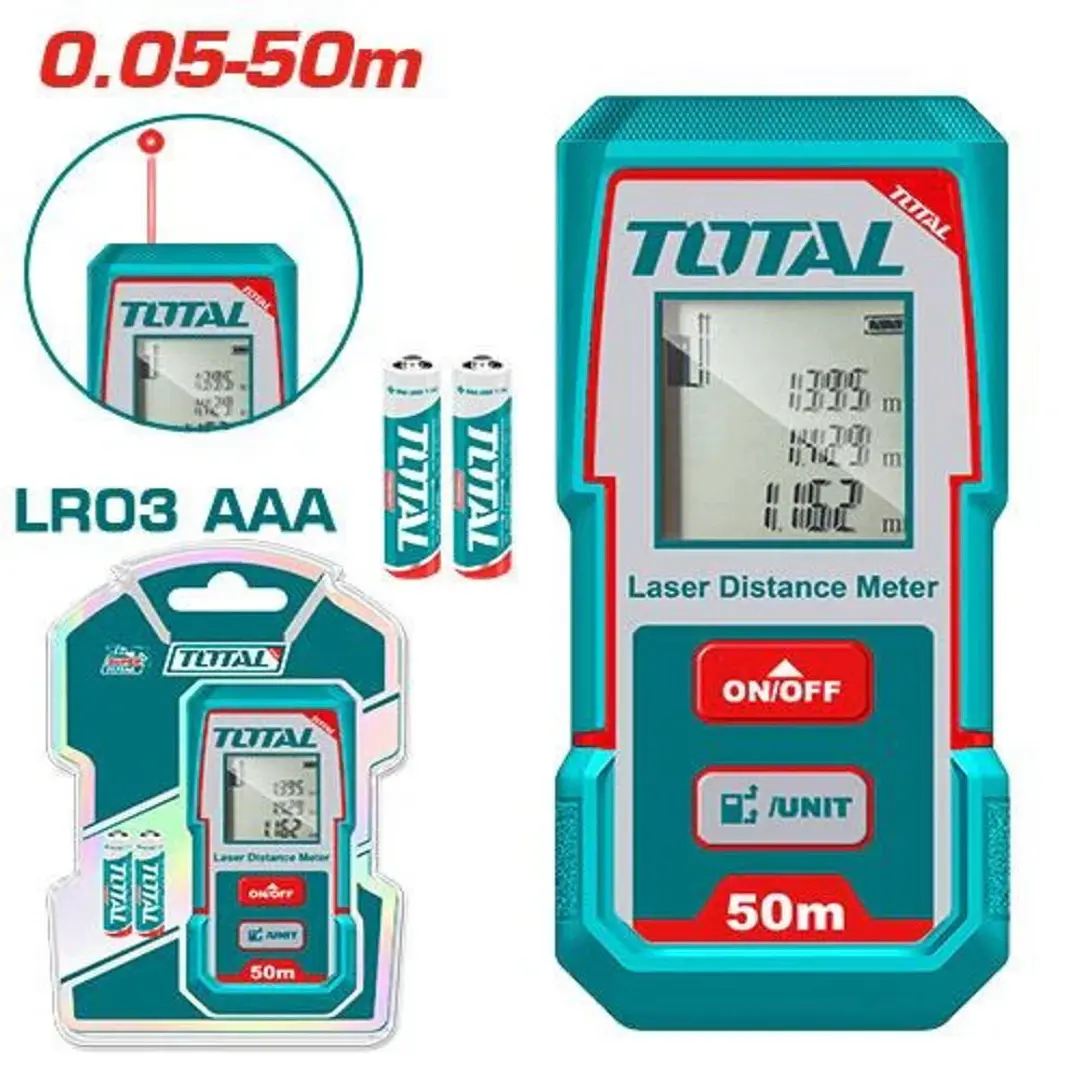 MEDIDOR DE DISTANCIA LASER 50MTS TOTAL 1