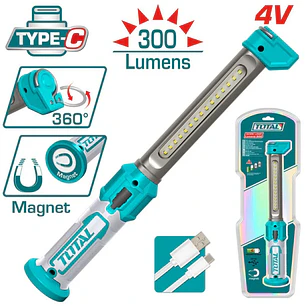LAMPARA DE TRABAJO INALAMBRICO 3.5W 4V Total