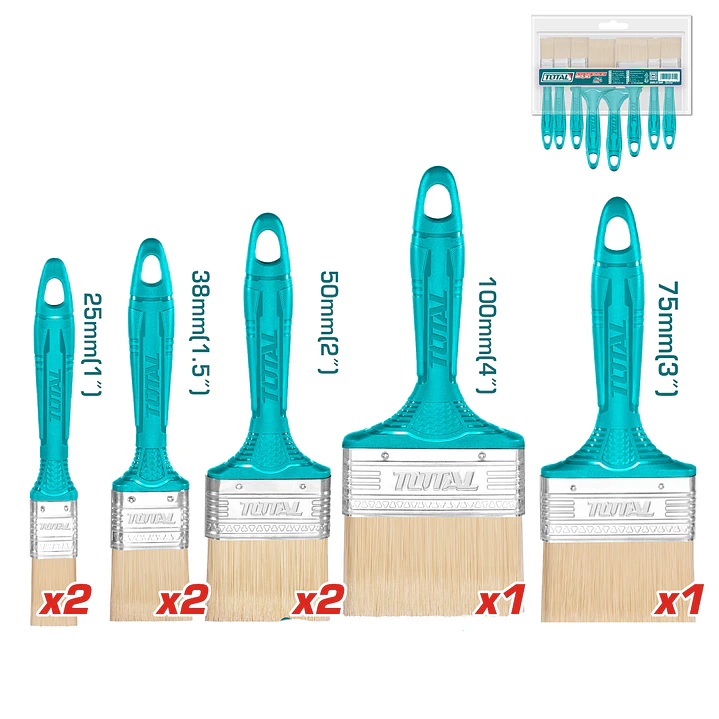 JGO DE BROCHAS POR 8PCS TOTAL 1