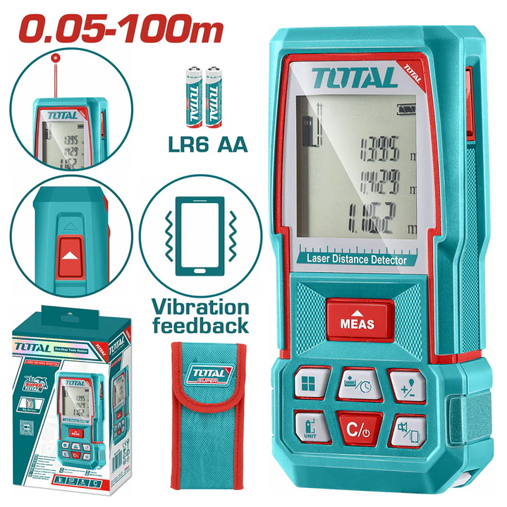 MEDIDOR DE DISTANCIA LASER 100MTS TOTAL 1
