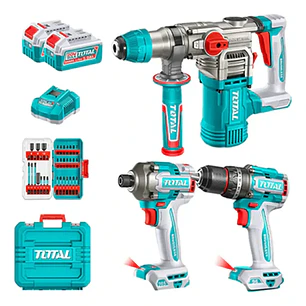 Kit Rotomartillo+ Taladro impacto + Llave de impacto Total TOSLI250281