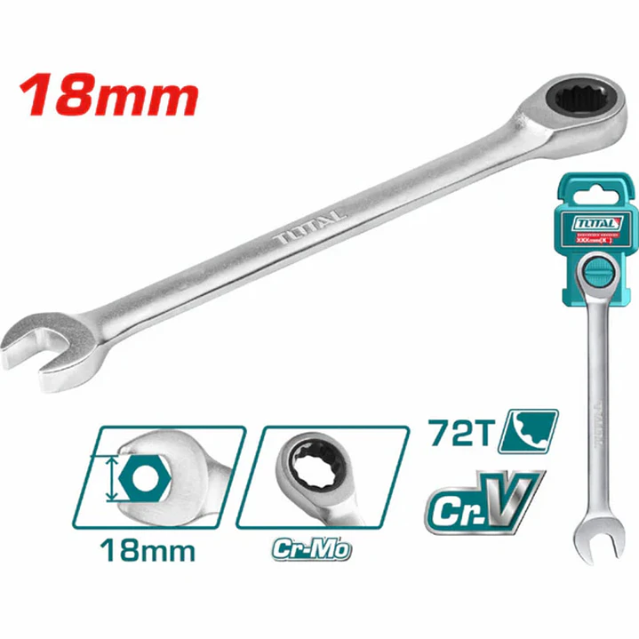 LLAVE PUNTA CORONA CON CHICHARRA 18MM TOTAL 1