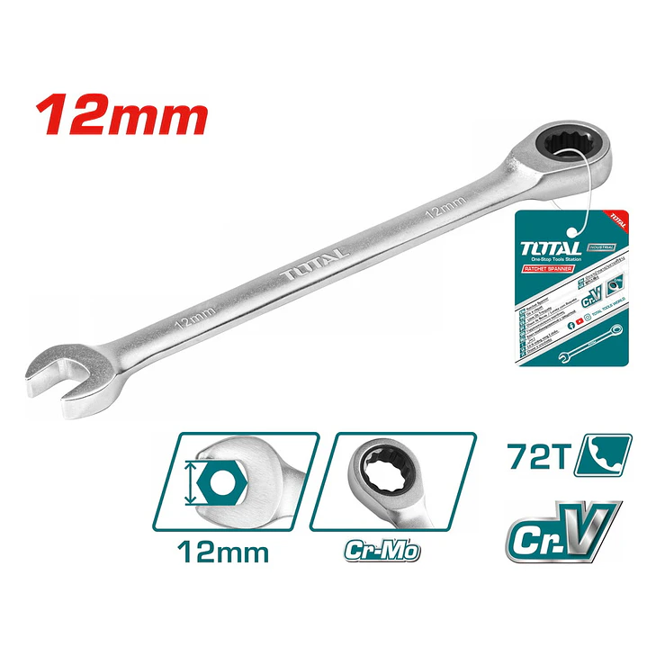 LLAVE PUNTA CORONA CON CHICHARRA 12MM TOTAL 1