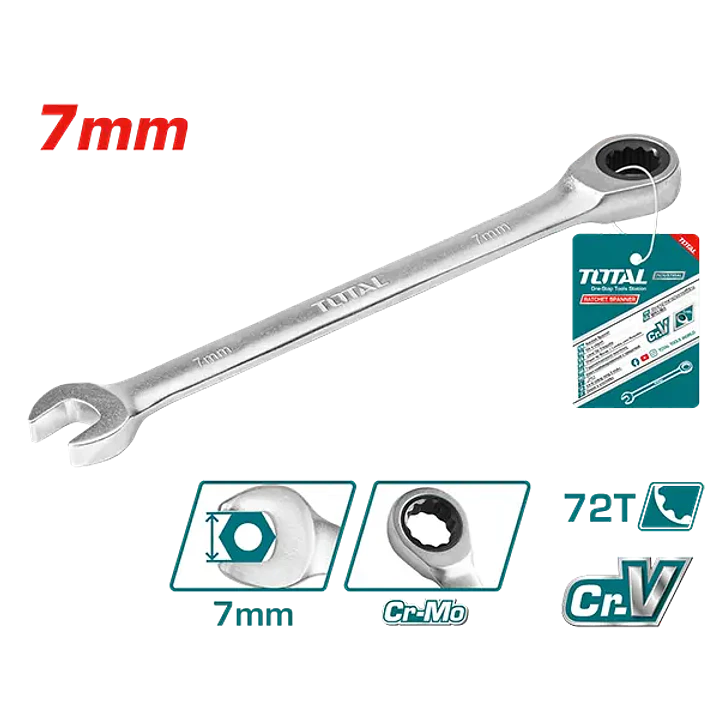 LLAVE PUNTA CORONA CON CHICHARRA 7MM TOTAL 1